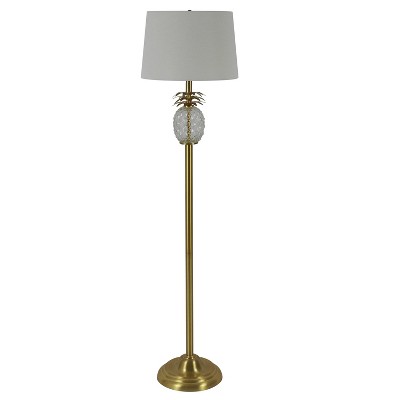 54" Dalila Pineapple Font Floor Lamp Gold - Decor Therapy