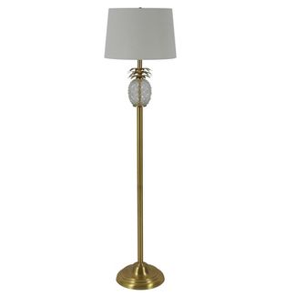 54" Dalila Pineapple Font Floor Lamp Gold - Decor Therapy