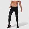 Anna-Kaci Active Men's Compression Leggings with Wide Waistband and Side Pocket for Training and Performance - 2 of 4