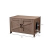 ONWITH Cat Litter Box Enclosure, Litter Box Furniture Hidden with Barn Door - 2 of 4