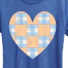 Women's - Instant Message - Patchwork Quilt Heart Short Sleeve Graphic T-Shirt - 2 of 4