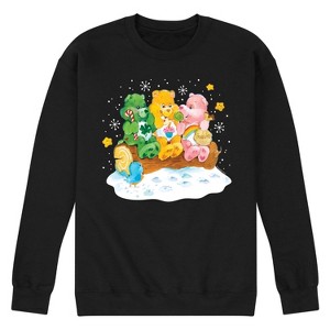 Men's - Care Bears - Retro Winter Trio Graphic Fleece Sweatshirt - 1 of 4