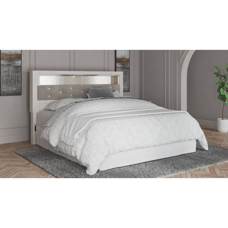 Altyra Upholstered Panel Bookcase Headboard White - Signature Design by Ashley, 2 of 4