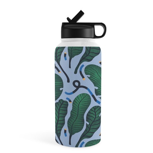 MSRYSTUDIO Croc Fun Sun Bath 12 oz Water Bottle with Sport Lid - Society6