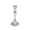 Classic Touch Nickel Candlestick -8.75"H - 3 of 4