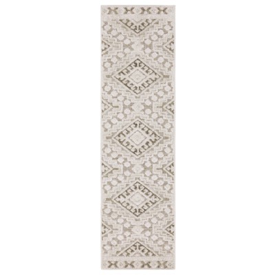 Oriental Weavers Tangier TAN03 Beige/ Brown Indoor Area Rug - 2'3" x 7'6"