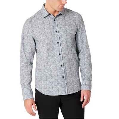 Kenneth Cole Mens Performance Slim Fit Button Up Shirt