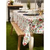 Design Imports  Garden Floral Print Outdoor Tablecloth With Zipper 60X84 - 4 of 4