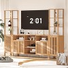 Farmhouse Entertainment Center for 70" TVs, Engineered Wood, 3-Piece - 4 of 4