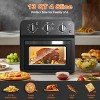 FONTOI Stainless Steel 13QT Family Size Air Fryer Toaster Oven Combo, Hot Air Circulation, Adjustable Time Temp Control, Black 12.6"* 11.81"*12.6" - 4 of 4