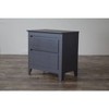 Modern Nightstand Espresso - Baxton Studio: MDF Bedside Table with 2 Drawers, Rectangle Shape, 30 Day Limited Warranty - 4 of 4