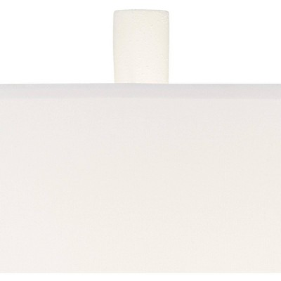 Athena 66.5" White and Gold Resin Floor Lamp with Linen Drum Shade