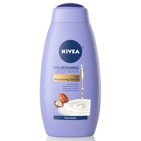 NIVEA Shea Nourish Body Lotion, Dry Skin Lotion with Shea Butter, 16.9 Fl  Oz Pump Bottle