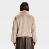 Women's Faux Fur Zip-Up Jacket - A New Day™ - 2 of 3