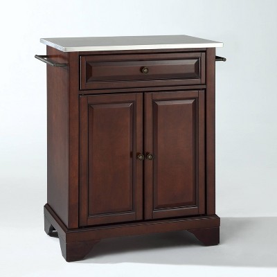 Lafayette Stainless Steel Top Portable Kitchen Island/Cart - Crosley
