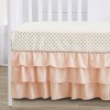 Sweet Jojo Designs Girl Baby Crib Bedding Set - Watercolor Floral Collection Peach and Green 4pc - 4 of 4