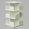 Kings Brand Furniture - 3-Tier Revolving Bookcase Bookshelf, Media Storage Cabinet - 2 of 4