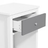 INFURNIC Nightstands Wooden Nightstand with One Drawer One Shelf Storage for Kids Adults Bedroom, Grey, 19.7"*15"*26.8" - 4 of 4