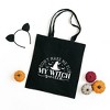 City Creek Prints Witch Switch Canvas Tote Bag - 15x16 - Black - 2 of 2