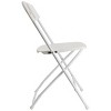 Elama 4 Piece Plastic Folding Chair in White - 2 of 4