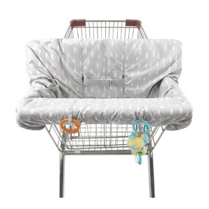 The Peanutshell Ditsy Leaf Shopping Cart & High Chair Cover - 1 of 4