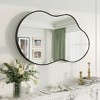 Apmir Irregular High-Strength Tempered Glass and Aluminum Alloy Framed French Cleat Mounted Wall Decor Bathroom Vanity Mirror - 4 of 4
