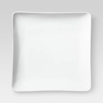 Square  Porcelain Salad Plate 8 " White - Threshold™