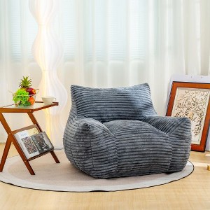 CAVINAS Bean Bag Chair, Beanbag Lounge Lazy Floor Sofa Chair for Adults with Armrests, for Living Room, Bedroom & Dorm - 1 of 4