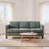 TiramisuBest L-Shaped Corduroy Sofa, Multi-Functional Modern Sofa with Padded Seats, Ideal for Living Rooms and Apartments, Olive Green - 3 of 4