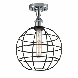 Lake Placid - 1 Light Semi-Flush Mount In Industrial Style-14 Inches Tall and 10 Inches Wide - 1 of 1
