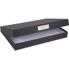 Bigso Sven Fiberboard Classic Hinged Document Box - File Organizer for Paperwork - Document Storage Box with Hinged Lid - Dark Grey - 4 of 4