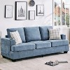 COZONY 89" 3-Seater Modern Chenille Sofa with Deep Seats, Cup Holders & Side Storage Pockets, Upholstered Couch for Living Room or Apartment Lounge - 3 of 4