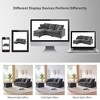 Okak 86*57" Modern Convertible Sectional Sofa Couch with 2 Pillows 4 Seat Chenille Modular Sofa Freely Combinable for Living Room,Apartment, Gray - 2 of 4