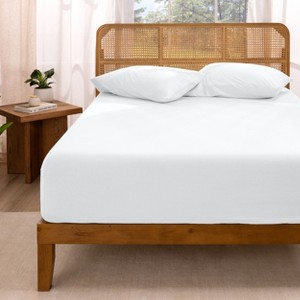 Organic Cotton Jersey Fitted Sheet by Bare Home - 1 of 4