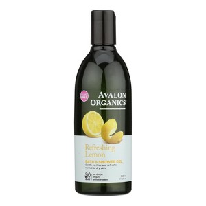 Avalon Organics Refreshing Lemon Bath and Shower Gel - 12 fz - 1 of 4