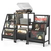 MOEPISY Record Player Stand with Vinyl Storage Cart, Record Player Table with Record Storage 200 Albums - 4 of 4