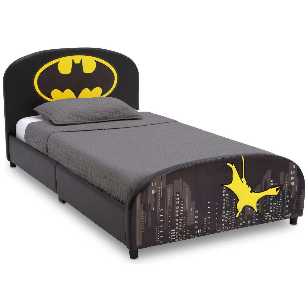 Photos - Bed Frame Twin Batman Upholstered Kids' Bed - Delta Children