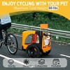 ORRD Heavy Duty Pet Bike Trailer with 16" All-Terrain Wheels - Foldable Dog Carrier for Bicycles, Universal Hitch, 66lbs Capacity - 3 of 4