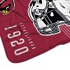 NFL Arizona Cardinals Helmet Stripes Flannel Fleece Blanket - 3 of 3