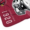 NFL Arizona Cardinals Helmet Stripes Flannel Fleece Blanket - image 3 of 3