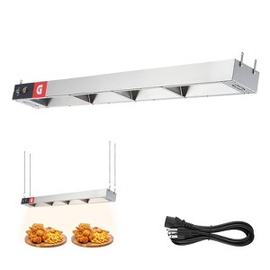 Commercial Heat Lamp Food 750w, Electric Food Heat Lamp Stainless Steel French Fry Heating Lamp Free-Standing Food Heat Lamp Countertop for Kitchen - 1 of 4