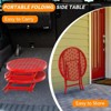 Karl Home |17.7 in. Black Round Patio Folding Side Table - 4 of 4