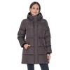 Women's 3/4 Puffer Coat with Cozy Faux Fur - S.E.B. By Sebby - 4 of 4