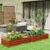 Resenkos Patio Planting Bed, Raised Garden Bed,Galvanized Raised Garden Bed, 4' x 2' x 1' Metal Planter Box, - 2 of 4