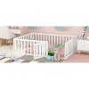 Full Size Wood Daybed Frame with Fence White - 3 of 4