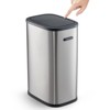 14.5 Gallon Trash Can with Lid, Garbage Can Trash Bin Waste Basket with Pop-Up Lid for Bathroom, Kitchen, Bedroom, Living Room, Office, Laundry - 2 of 4
