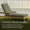 Honeycomb Outdoor Chaise Lounge Cushion - Stripe Pine Green - 2 of 4