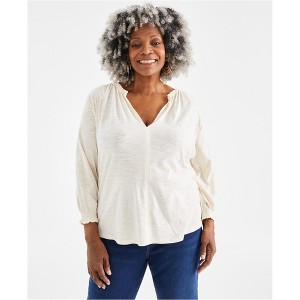 Style & Co. Womens Solid Basic T-Shirt - 1 of 1