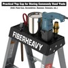 Gulches Fiberglass Step Ladder 6-Step 250lbs Gray - 3 of 4