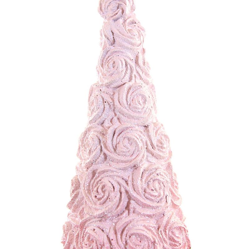 Home Decor 12.0 Inch 12.00 Inch Pink Rosette Tree Tabletop Wedding Bridal Holiday Figurines, 2 of 4